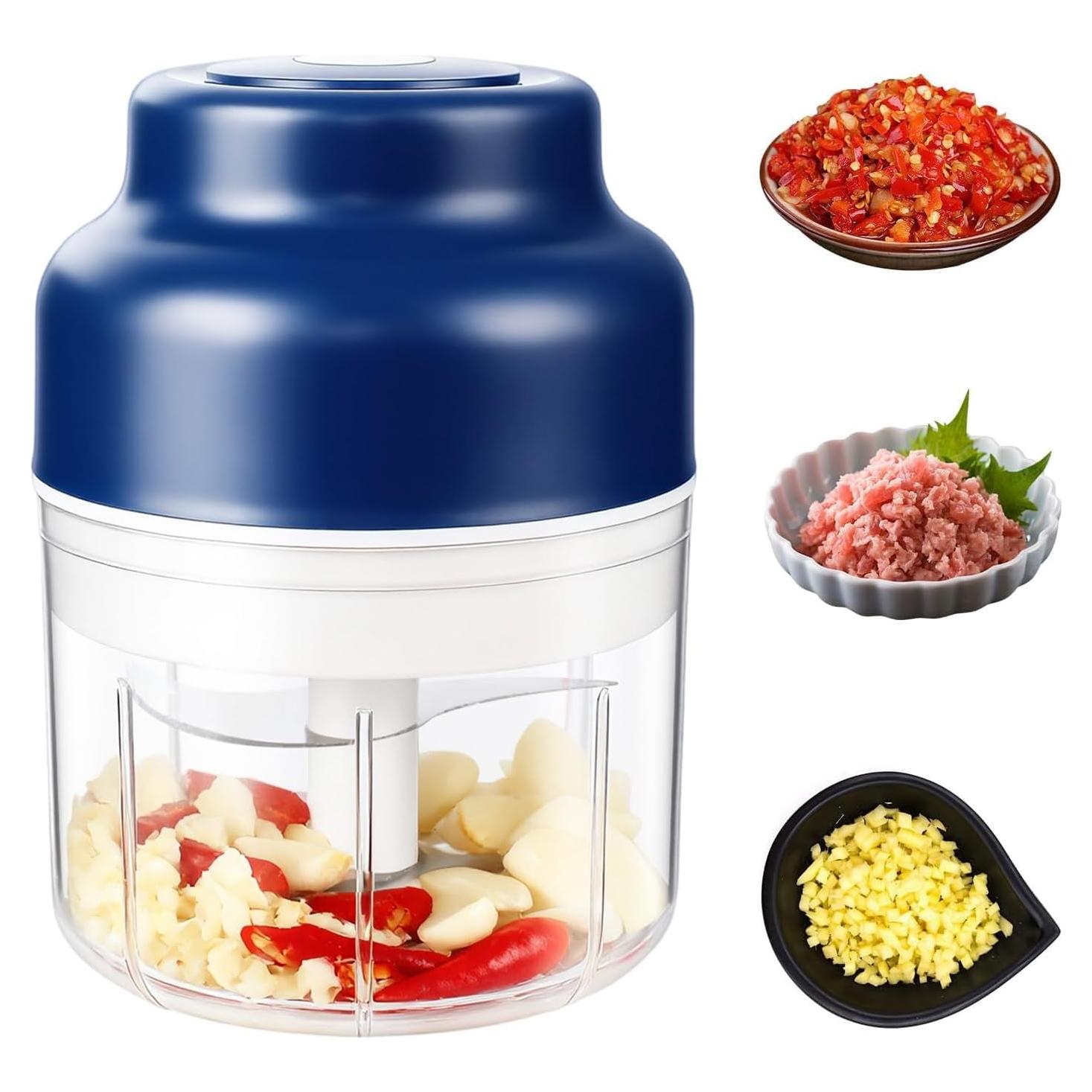 Mini Picadora Eléctrica Inalámbrica 250ml - Carga USB