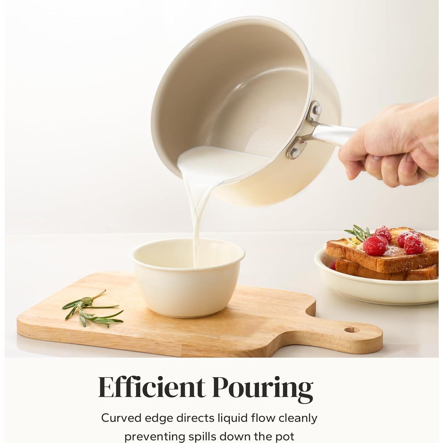 Cacerola Cerámica RedChef 2.5QT Antiadherente con Tapa