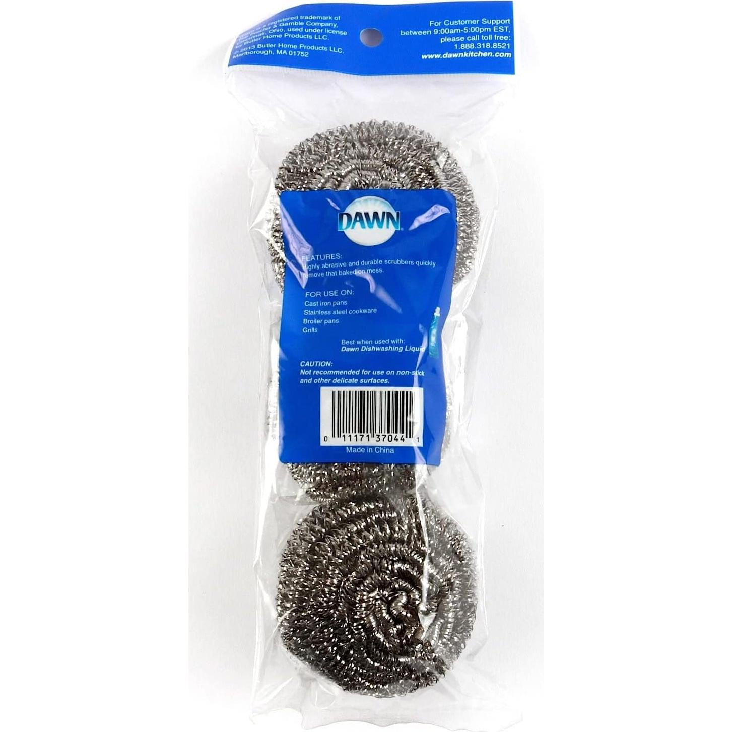 Estropajos de Acero Inoxidable Dawn - 2 Unidades