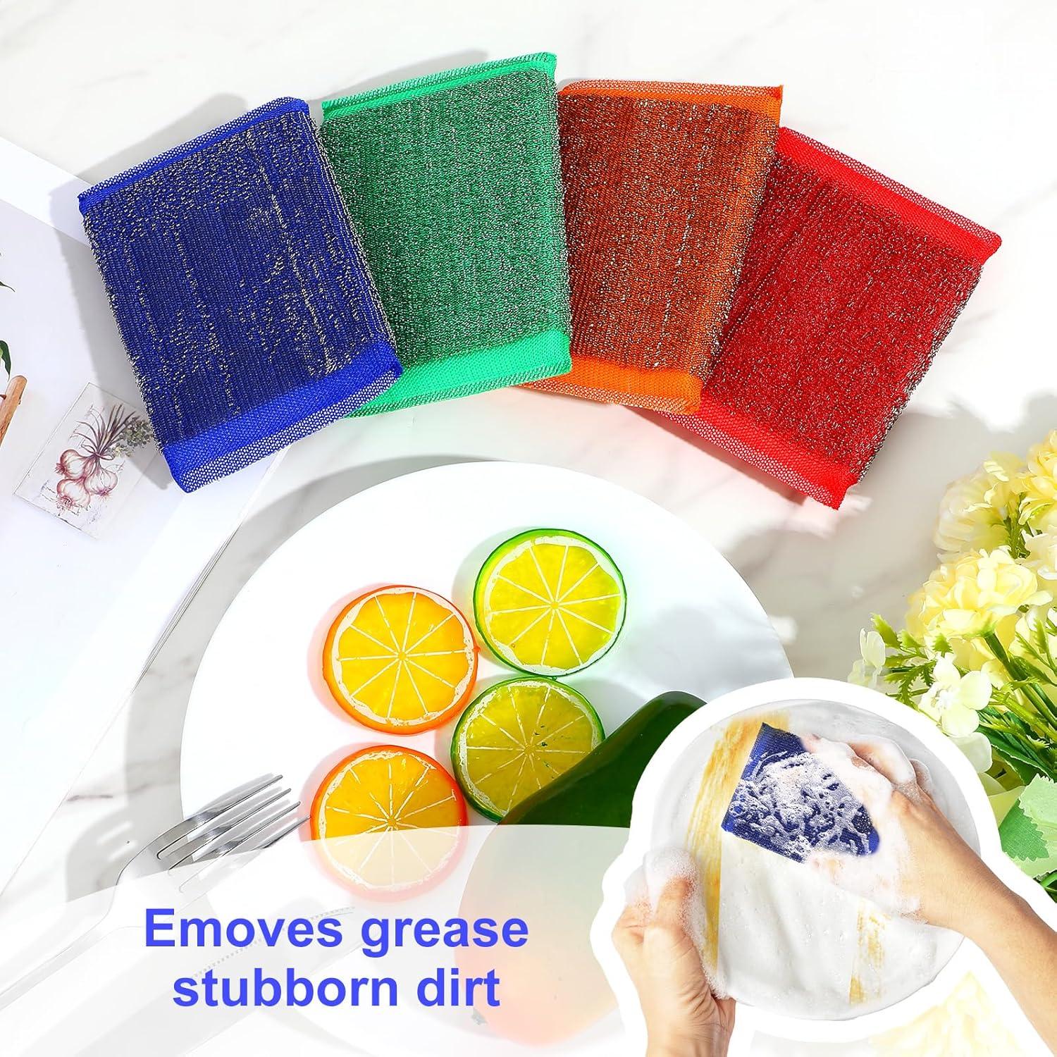 Paquete de 24 Esponjas de Acero Inoxidable Molain Sin Rayones