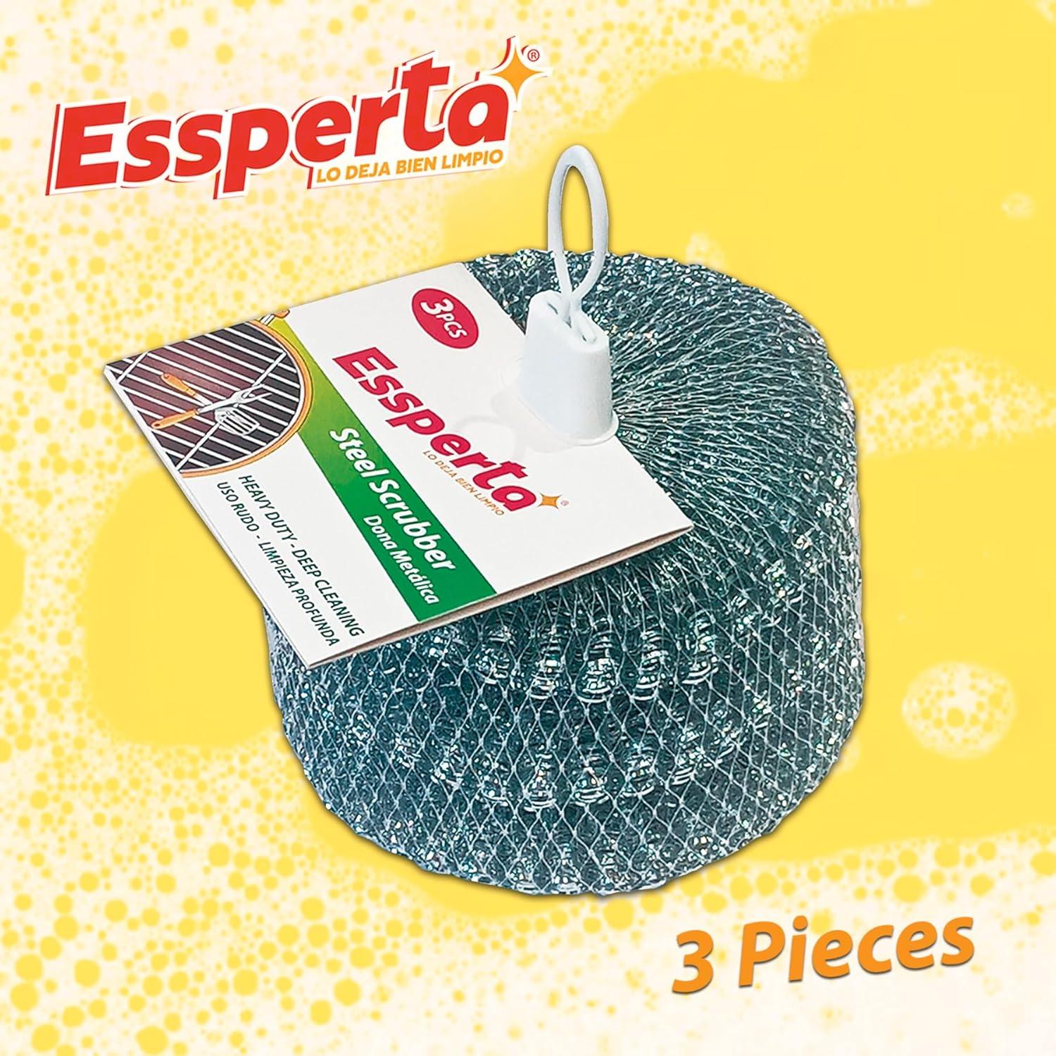 Estropajos de Acero Inoxidable Essperta - 3 Pcs, 15.24 cm