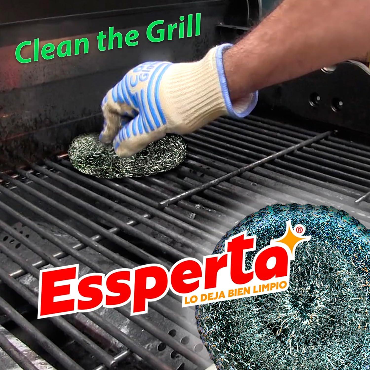 Estropajos de Acero Inoxidable Essperta - 3 Pcs, 15.24 cm