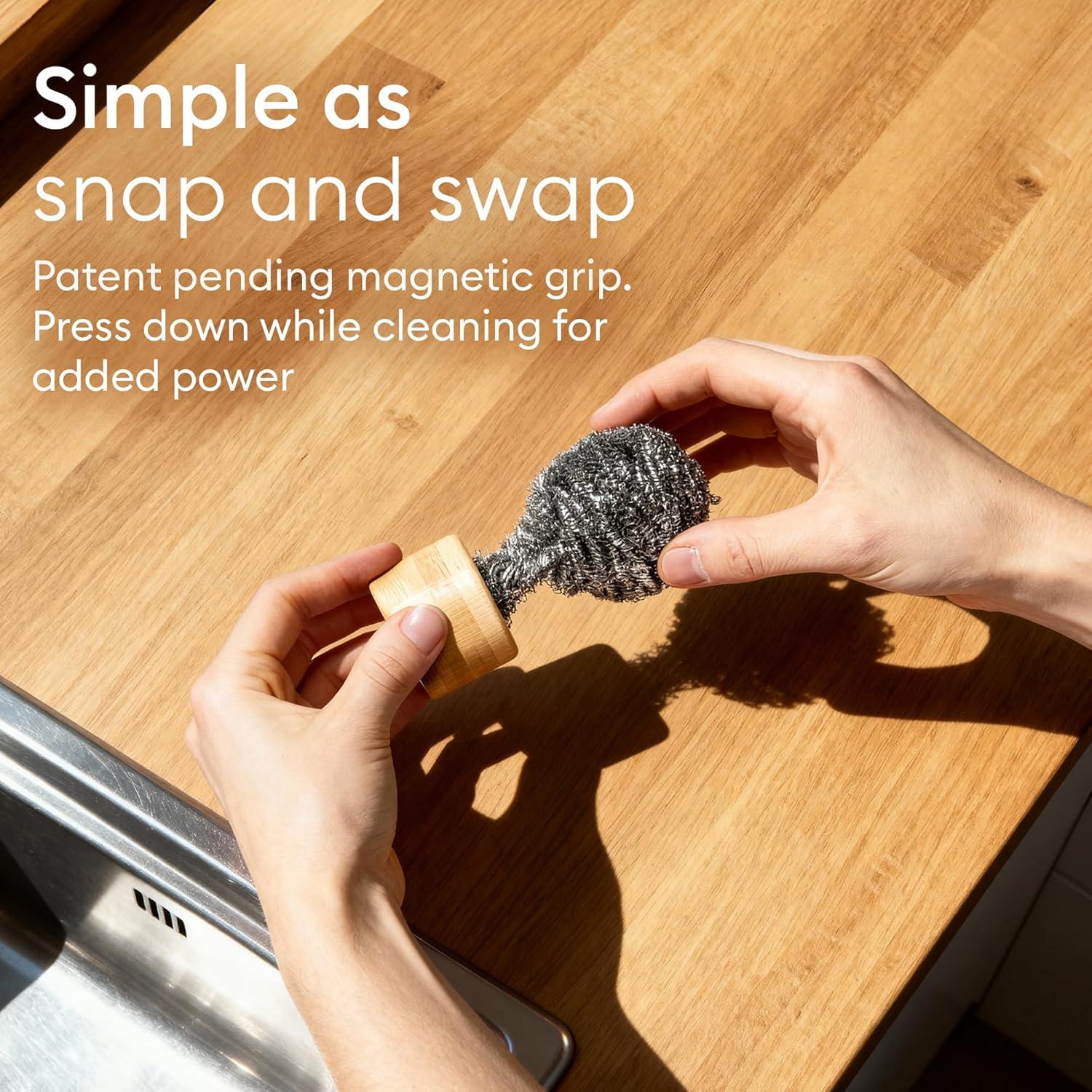 Estropajos de Acero Inoxidable Vove, Paquete de 6 Unidades