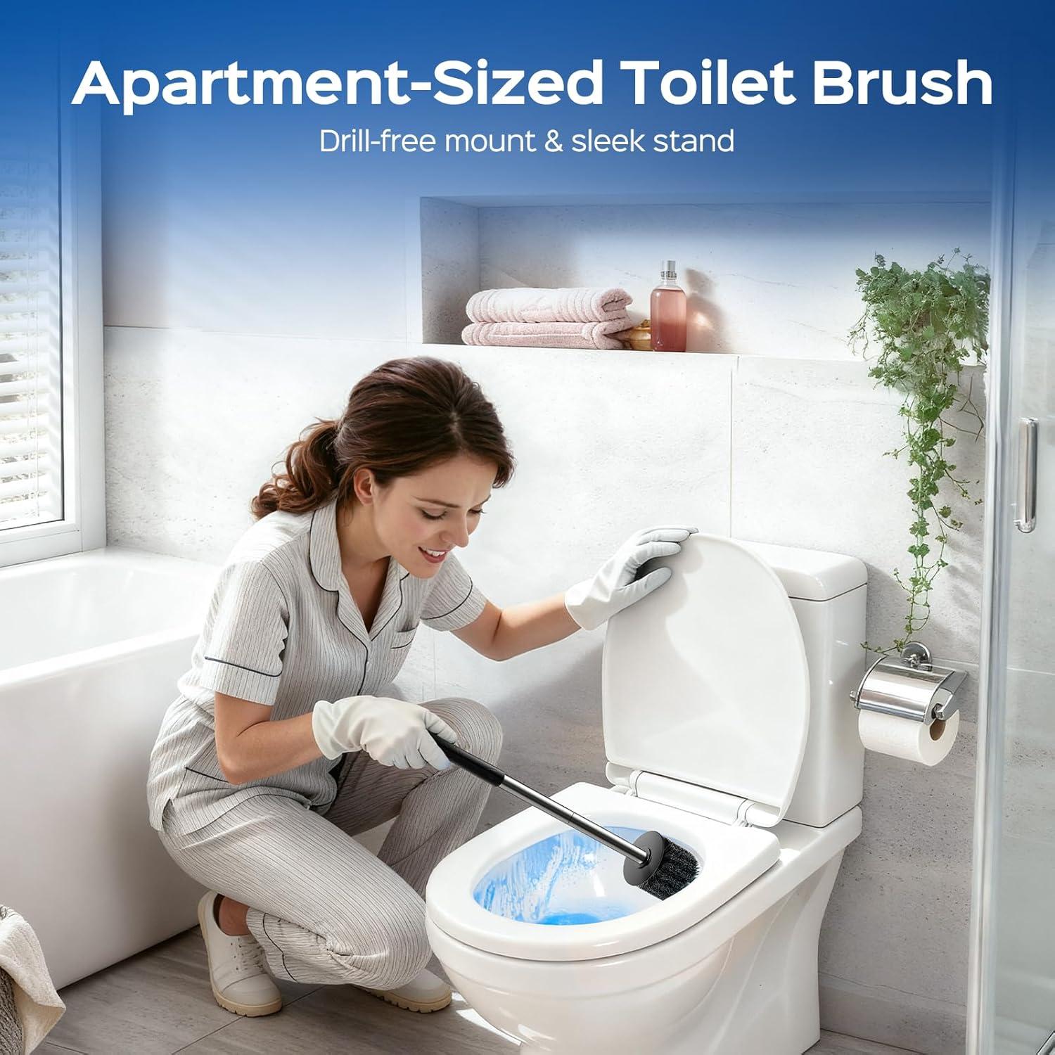 Conjunto de Cepillo para Inodoro HAMITOR Acero Inoxidable 1 Unidad