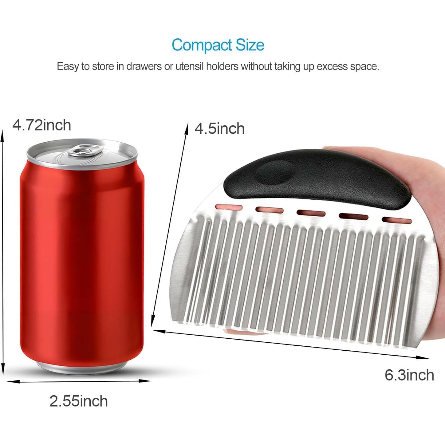 Cortadores de Ondas Grandes Qoarxui 2PCS Acero Inoxidable