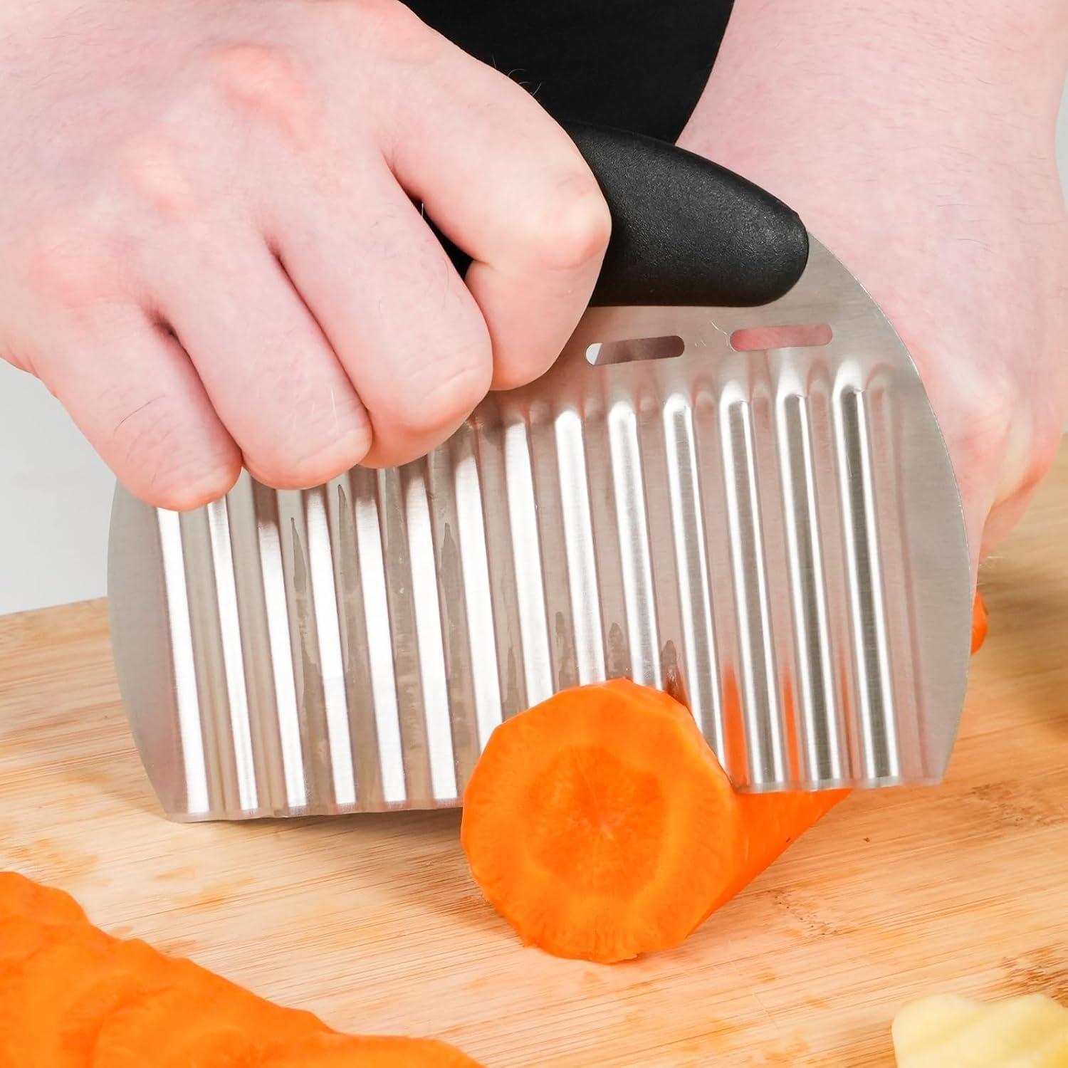 Cortadores de Ondas Grandes Qoarxui 2PCS Acero Inoxidable