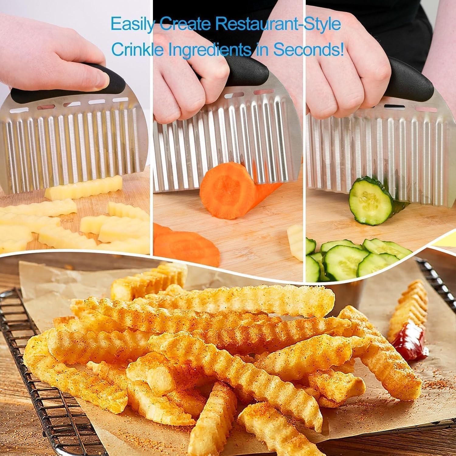 Cortadores de Ondas Grandes Qoarxui 2PCS Acero Inoxidable