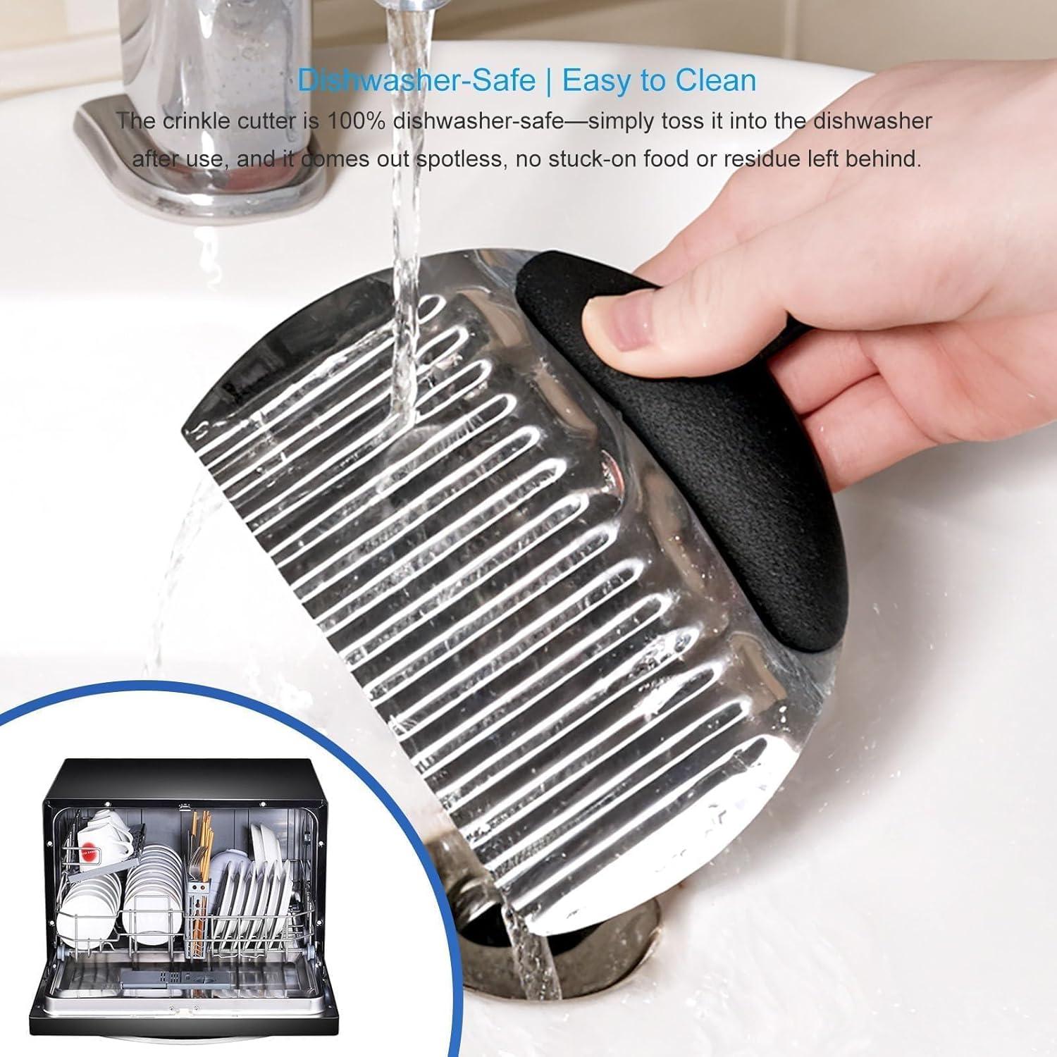 Cortadores de Ondas Grandes Qoarxui 2PCS Acero Inoxidable