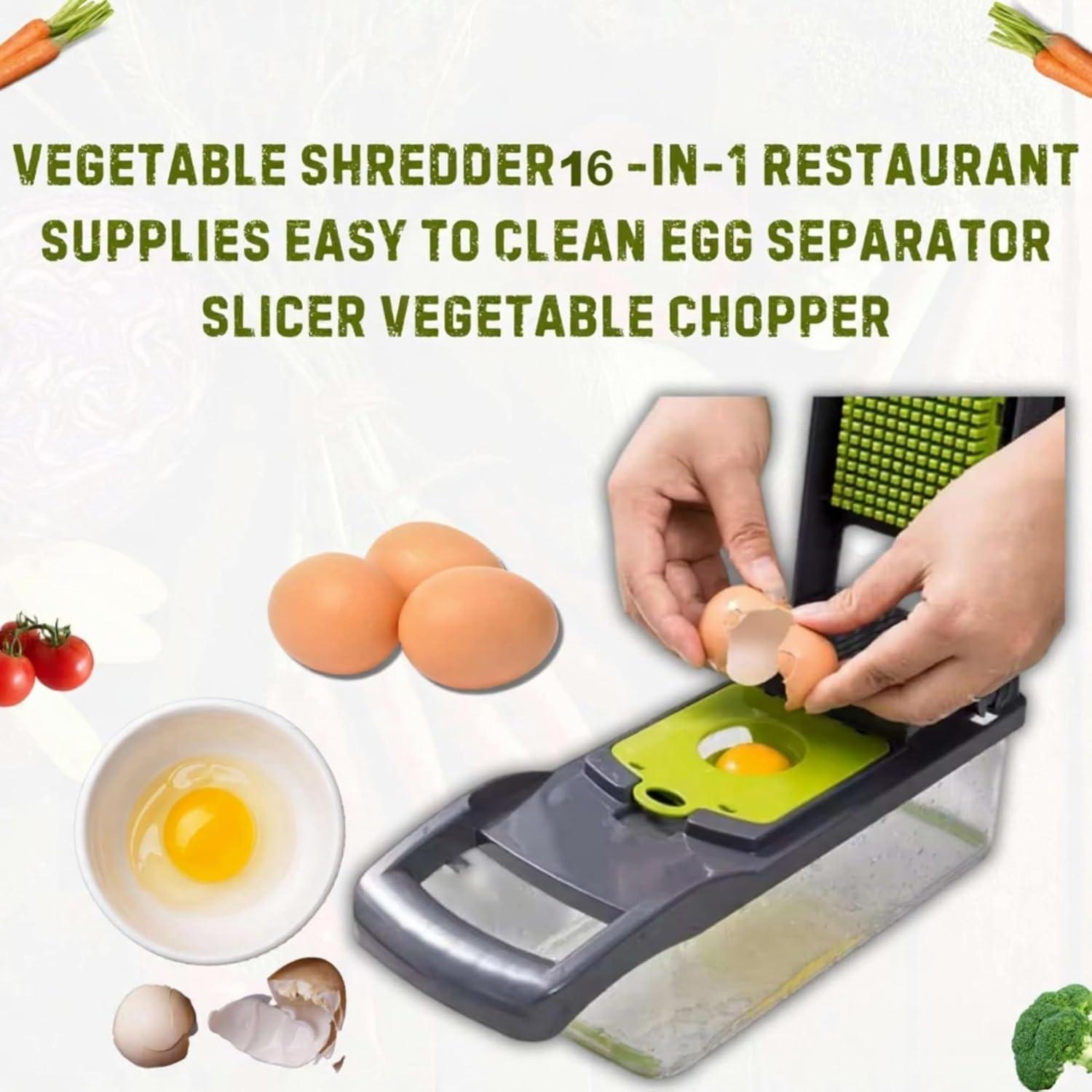 Cortador de Verduras Mandolina TAAZ GOODS 16-en-1 8 Cuchillas