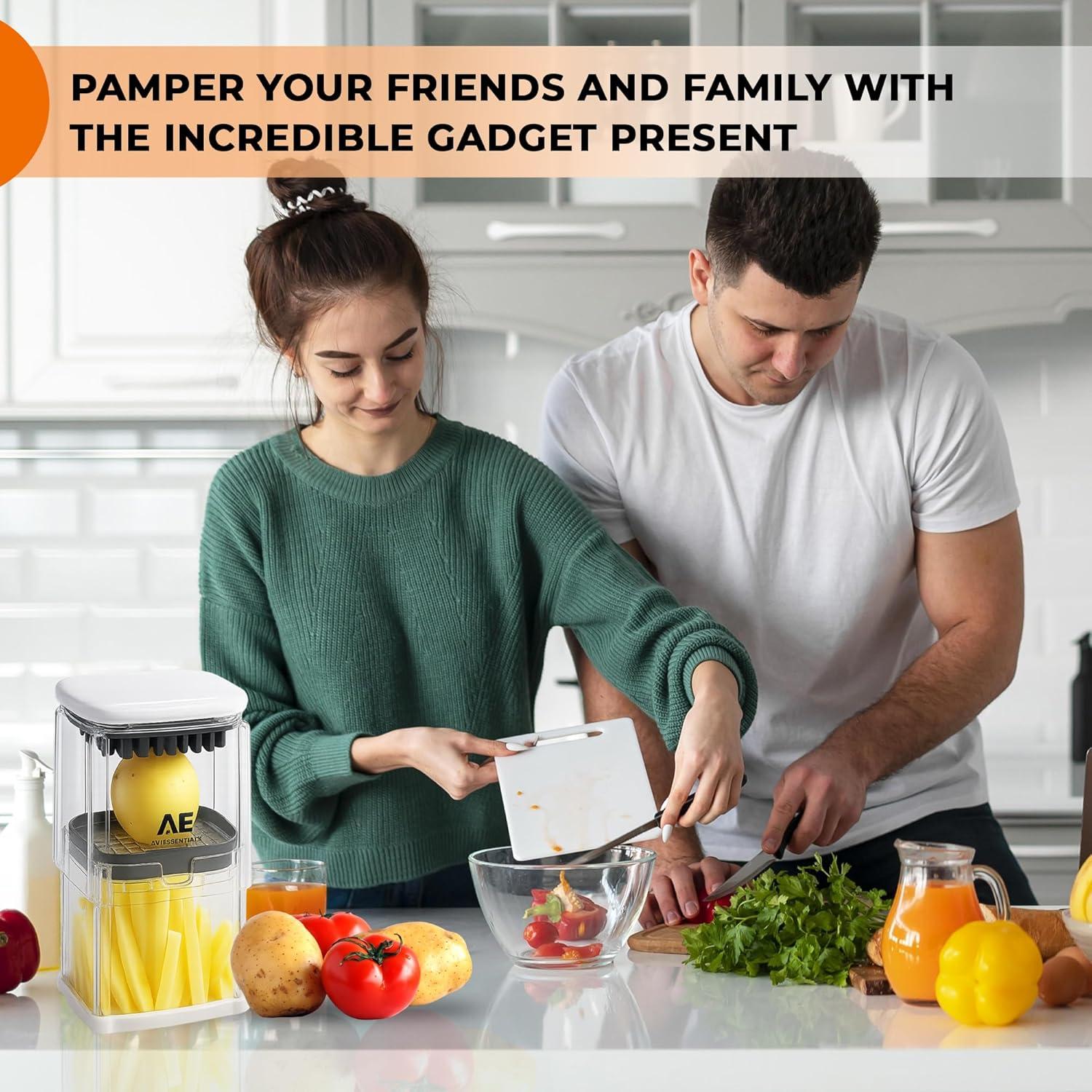 Cortador de Verduras Manual AVI ESSENTIALS con Cuchillas Intercambiables