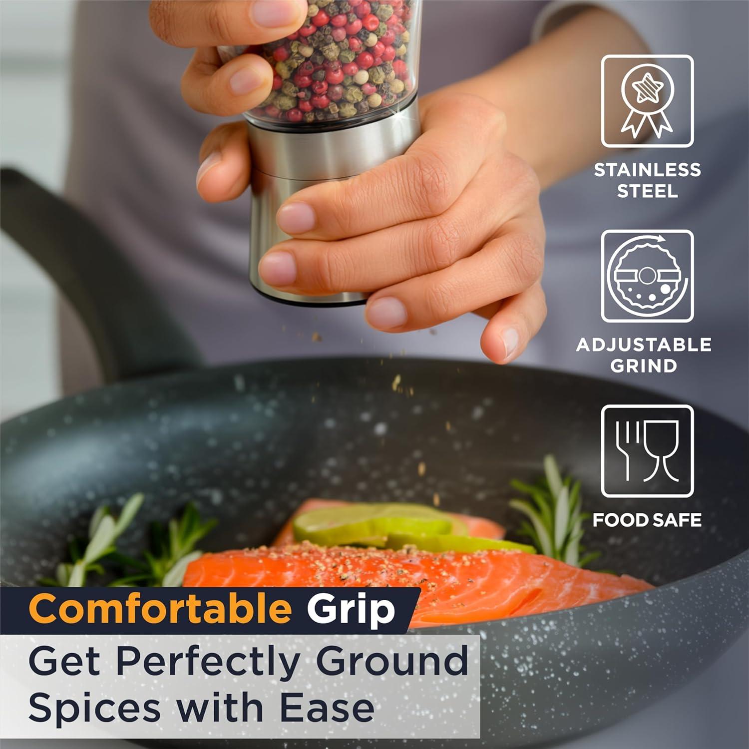 Conjunto Molinillos de Sal y Pimienta Deiss PRO + Tazas Medidoras