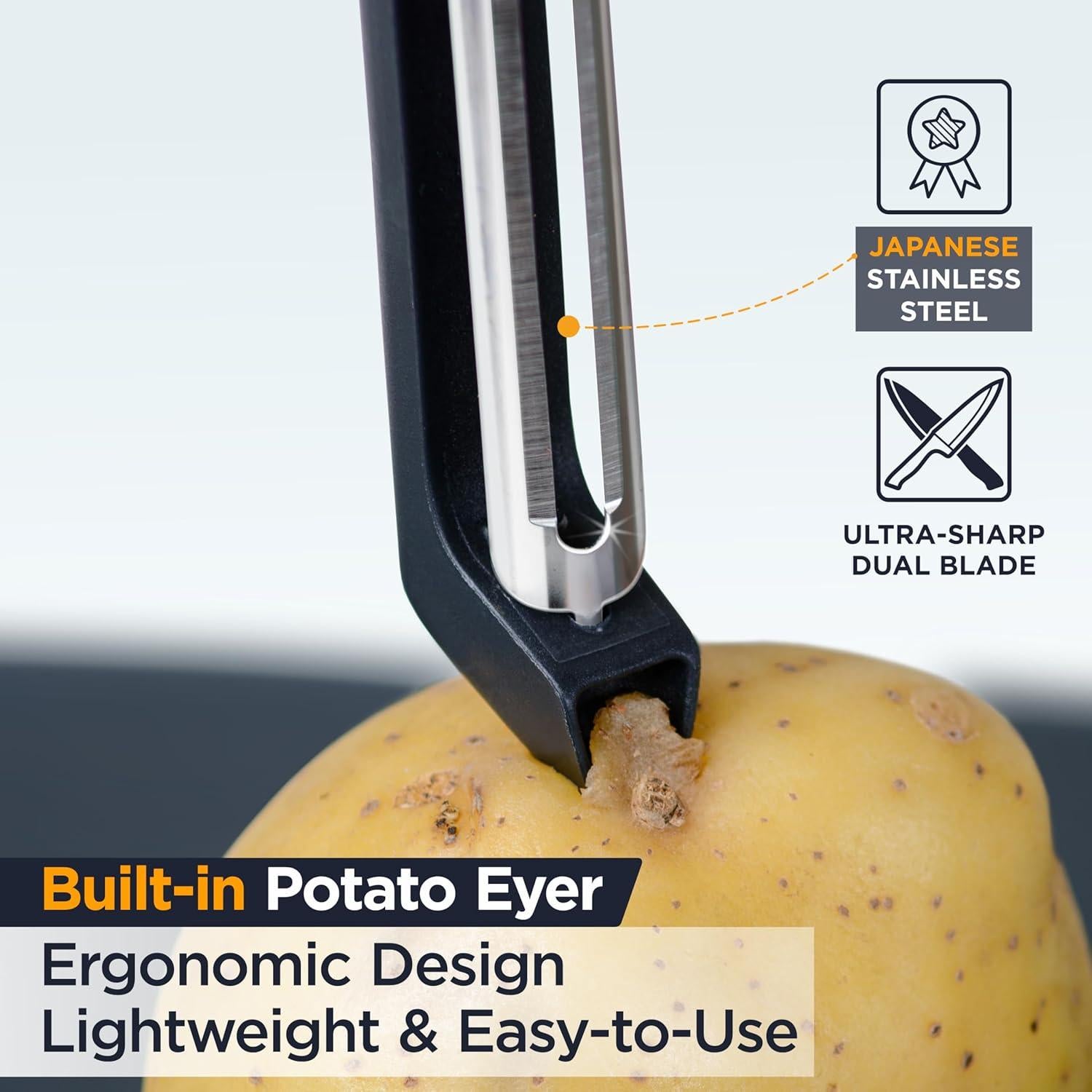 Pelador y Rallador de Verduras Deiss PRO Ergonomico