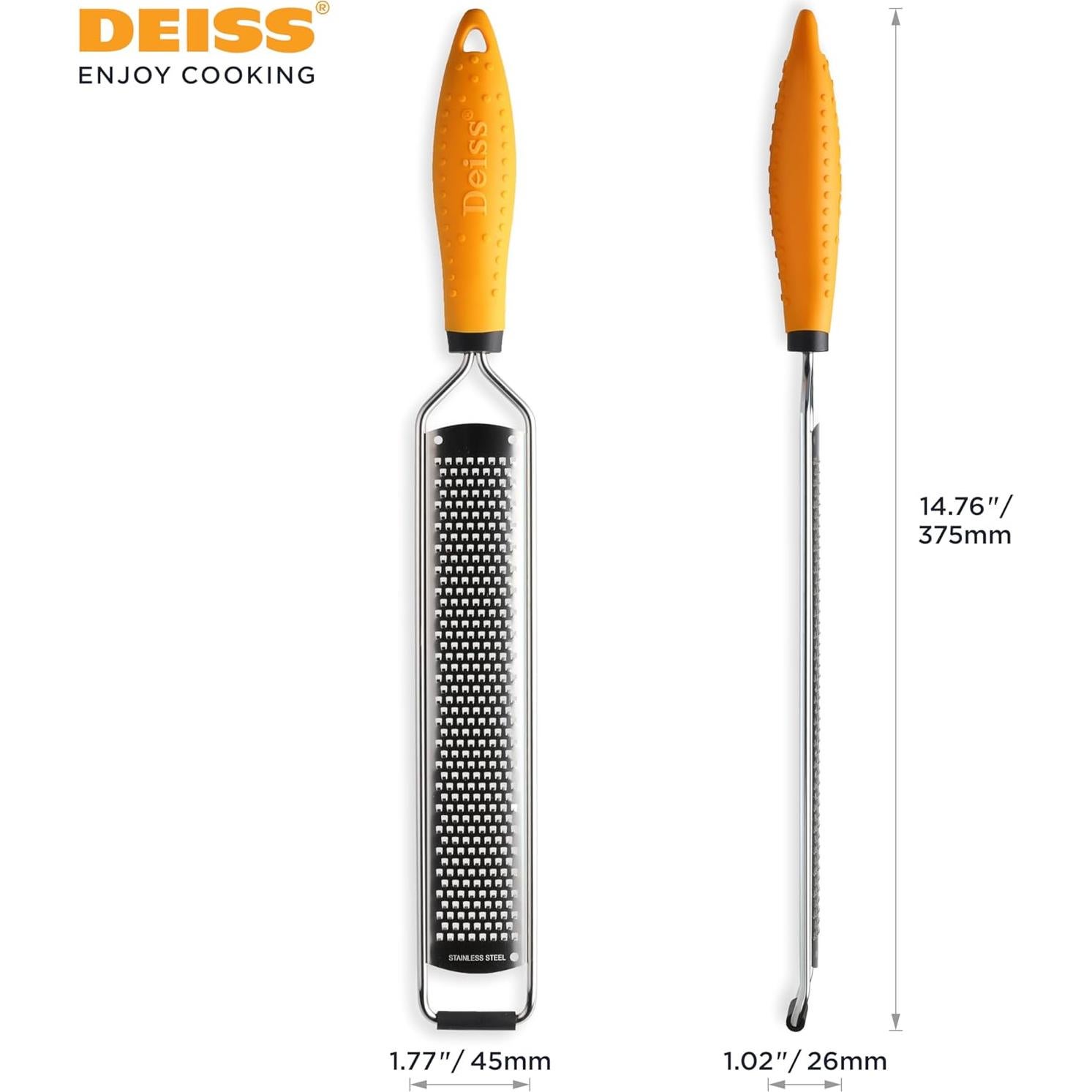 Conjunto Molinillos Sal y Pimienta Deiss PRO + Rallador Limón