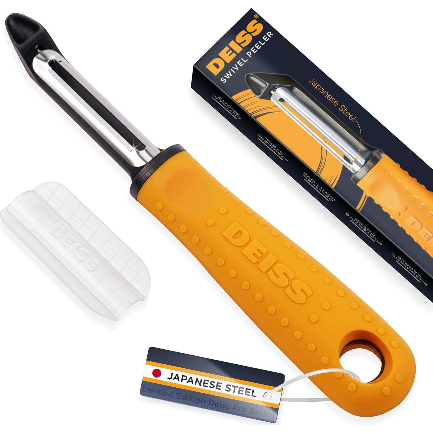 Pelador de Verduras Deiss PRO con Rallador de Queso y Cítricos