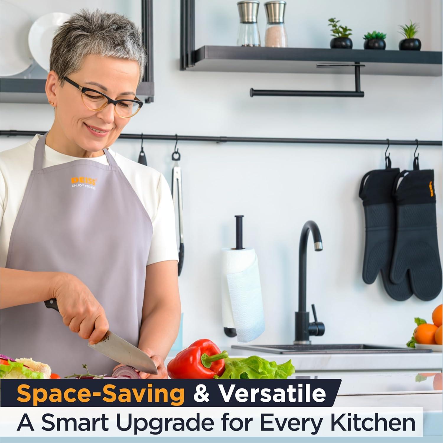 Soporte de Toallas de Papel Deiss Pro + Rallador de Queso Mano