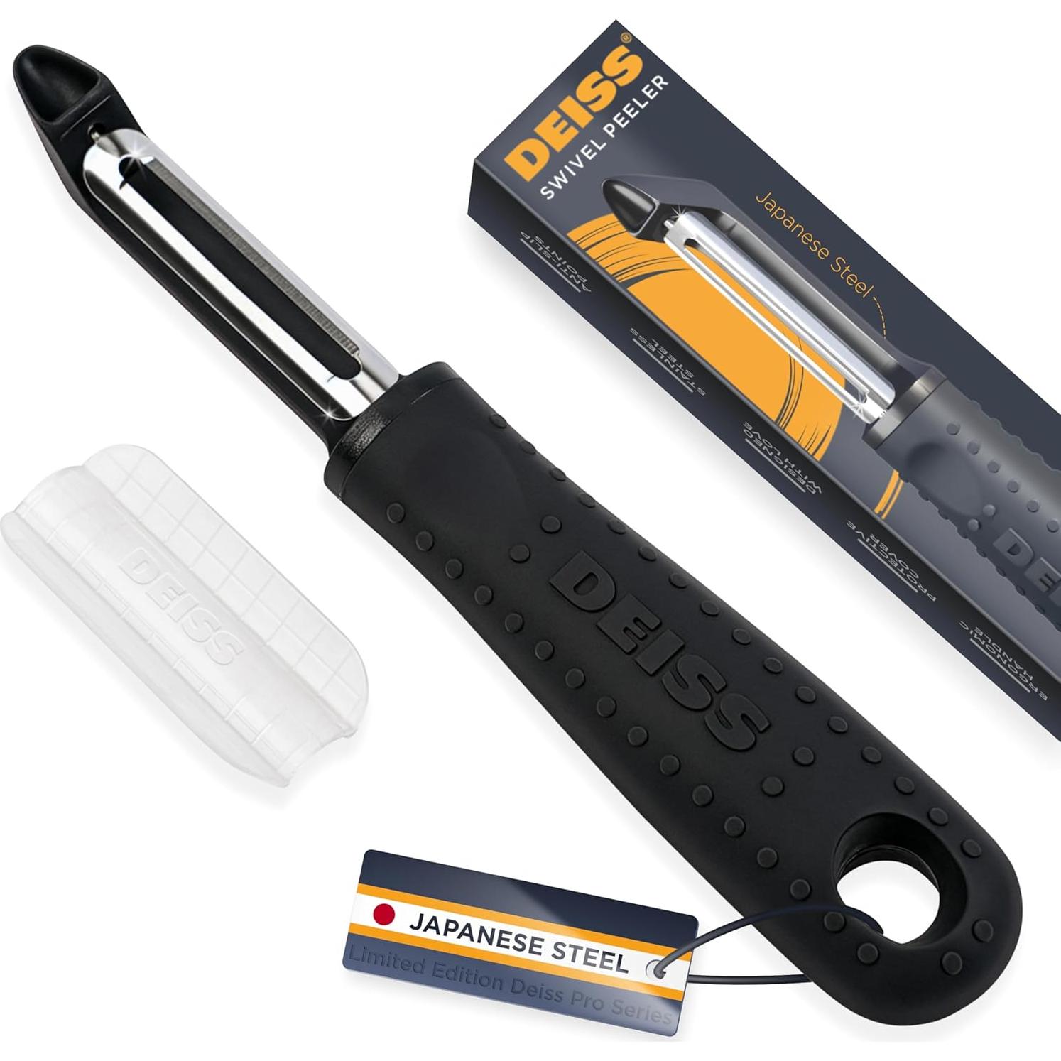 Juego de Manoplas de Horno y Pelador Deiss PRO - Silicona Resistente