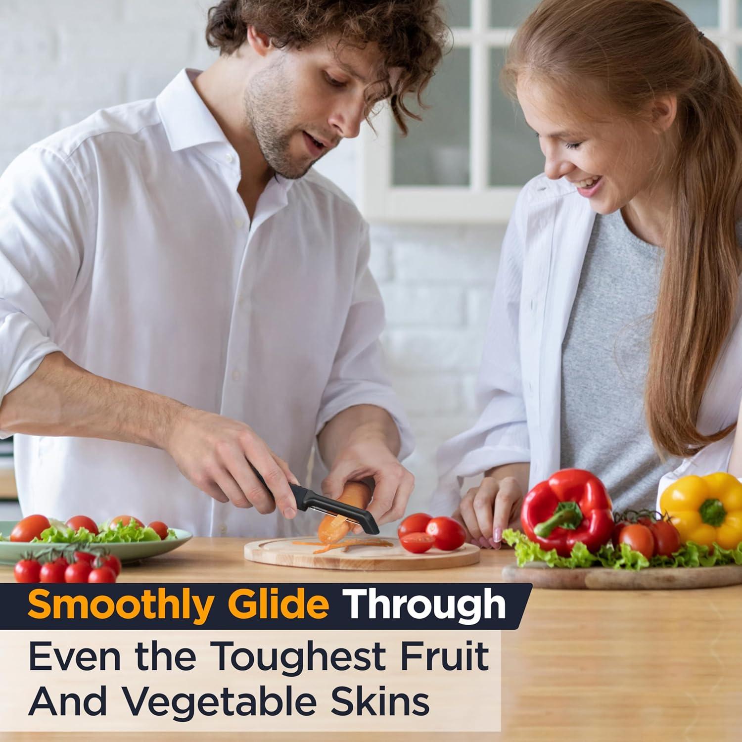 Juego de Manoplas de Horno y Pelador Deiss PRO - Silicona Resistente