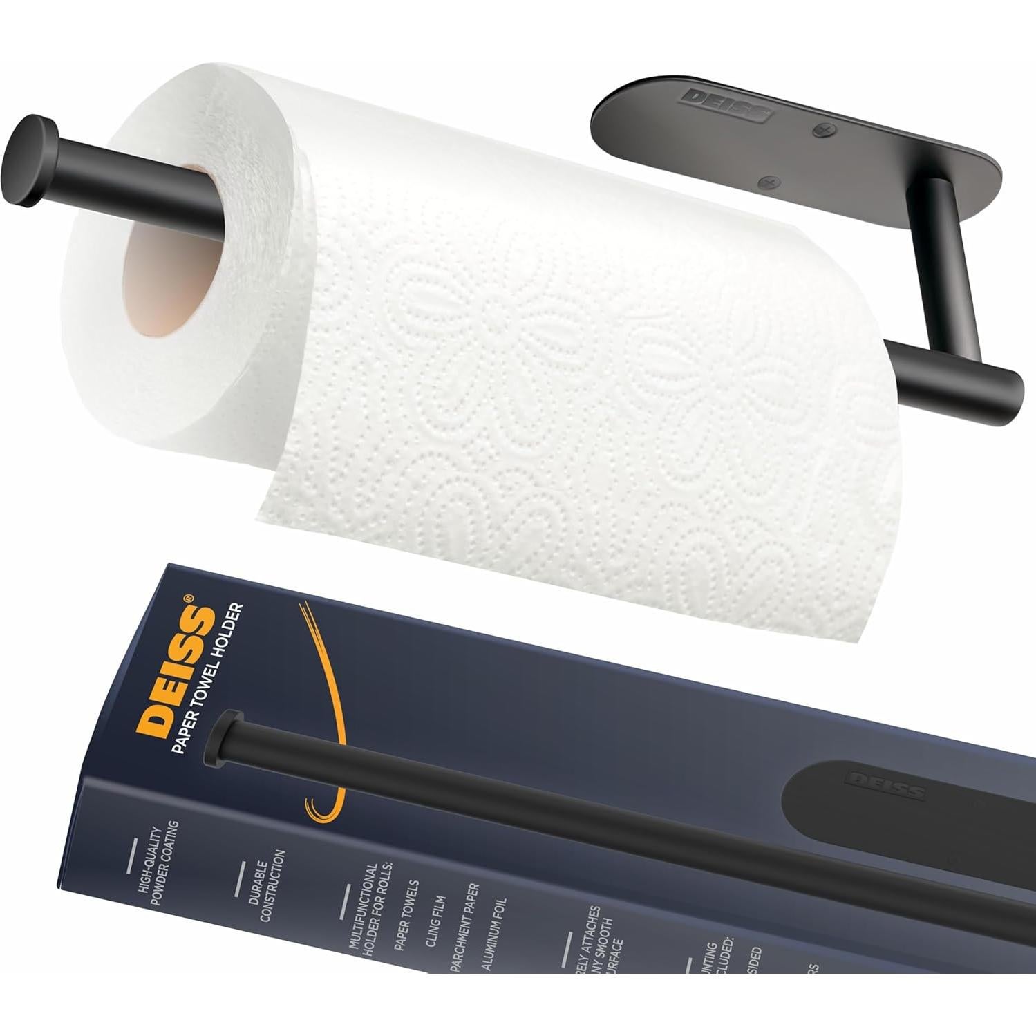 Soporte de Toallas de Papel Deiss Pro y Rallador de Queso Inoxidable