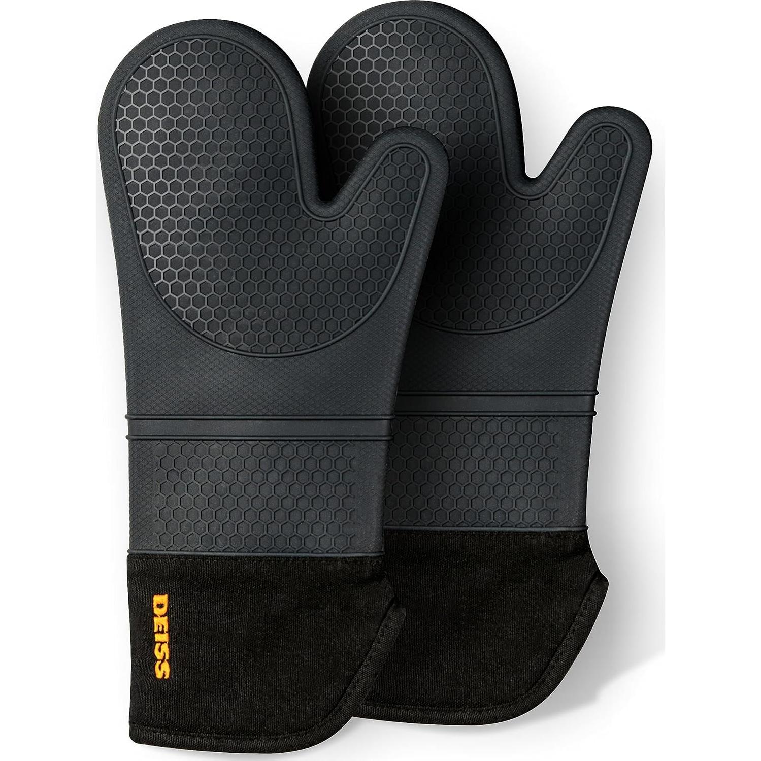 Juego de Manoplas de Silicona Deiss PRO y Rallador Grueso