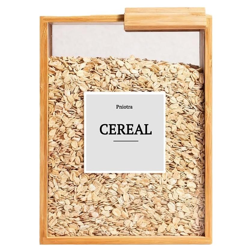 Contenedor Hermético de Alimentos de Bambú 3L - Organizador de Cocina