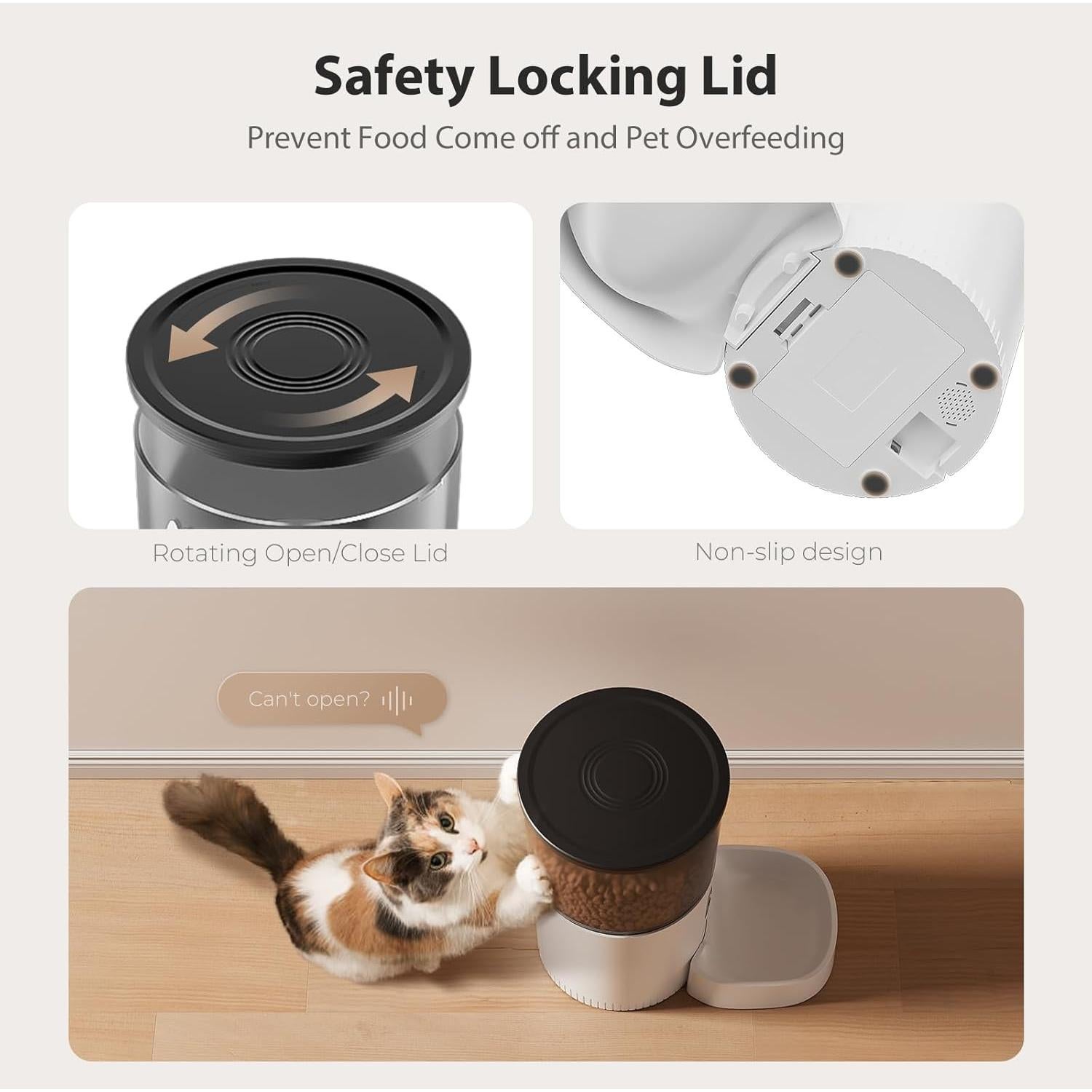 Comedero Automático IMIPAW 5L para Gatos - Programable y Doble Energía