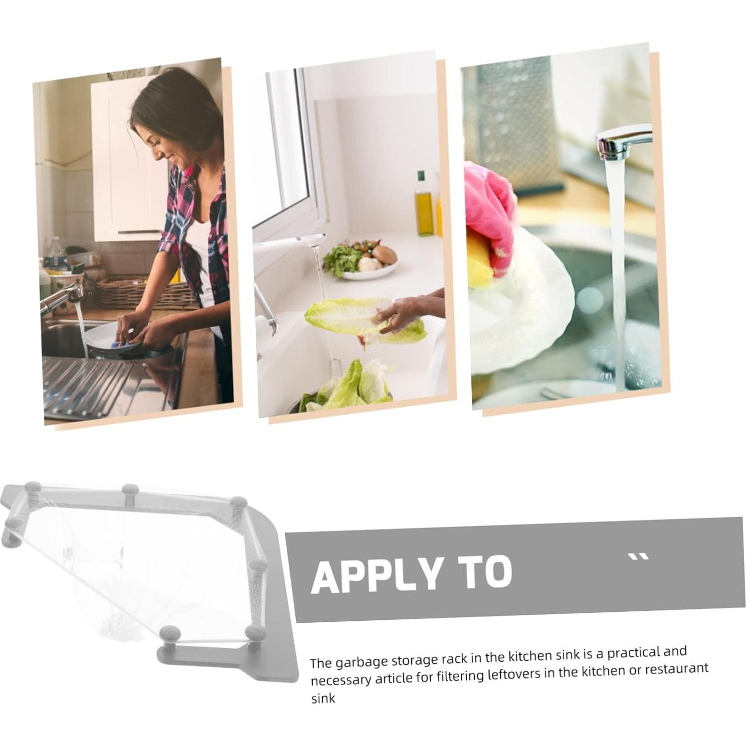 Soporte de colador triangular HAKIDZEL para fregadero - 3 piezas