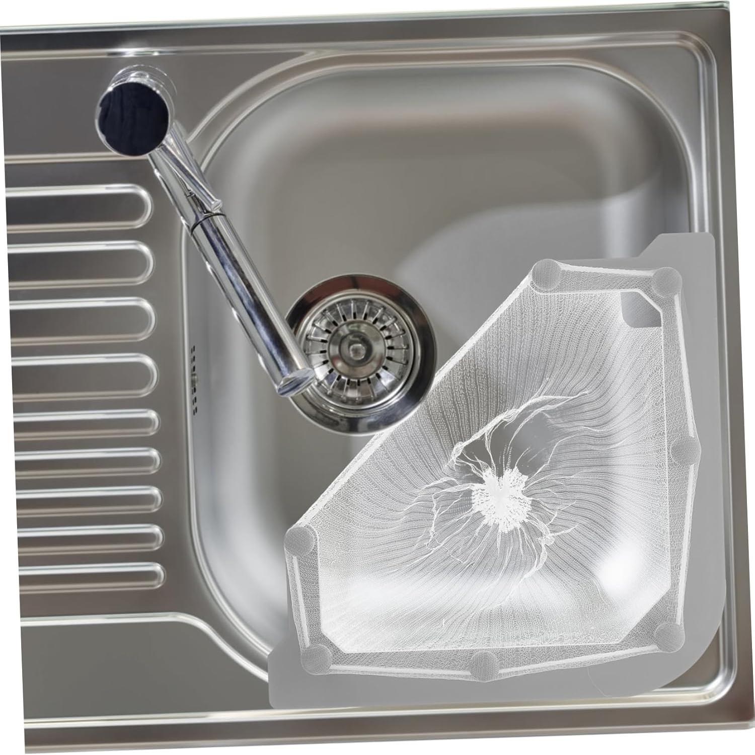 Soporte de colador triangular HAKIDZEL para fregadero - 3 piezas