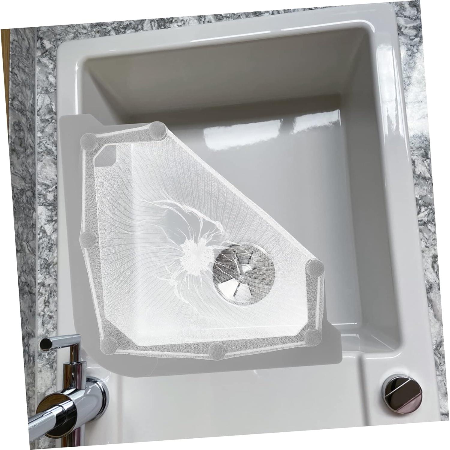 Soporte de colador triangular HAKIDZEL para fregadero - 3 piezas