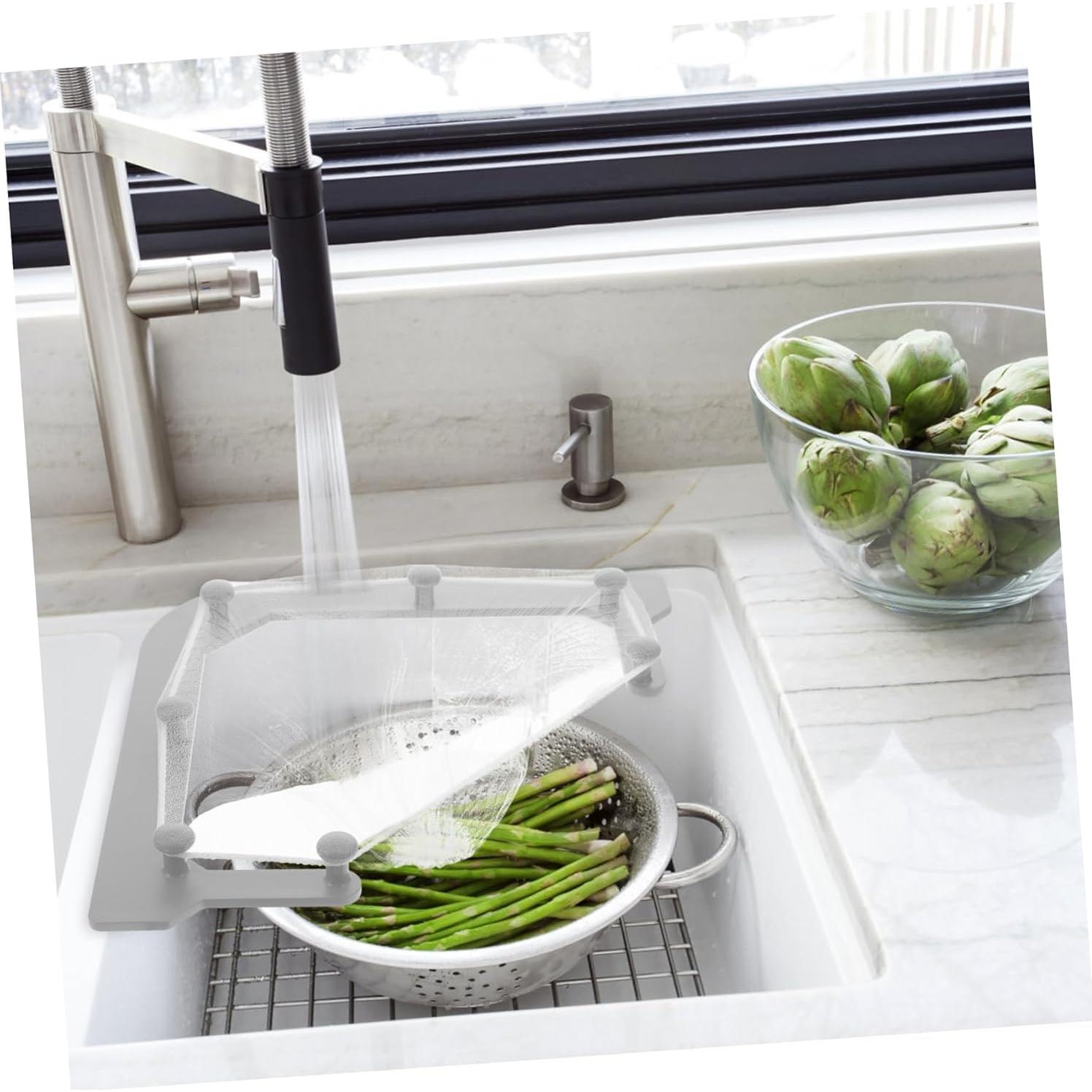 Soporte de colador triangular HAKIDZEL para fregadero - 3 piezas