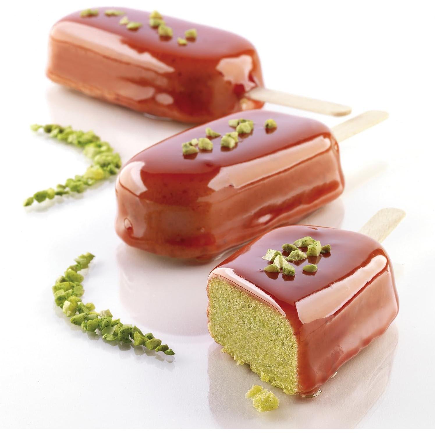 Molde de Silicona para Helados Silikomart SET GEL01/B, 2 Piezas