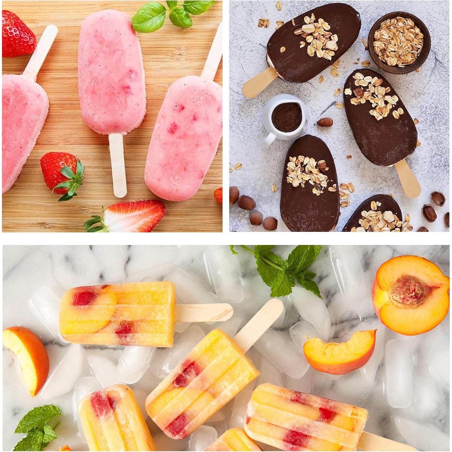 Juego de Moldes de Silicona para Paletas XPAPOV - 2 Pcs Ovalados