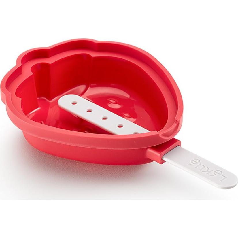 Molde de Helado de Fresa Lekue 95ml Rojo Silicona