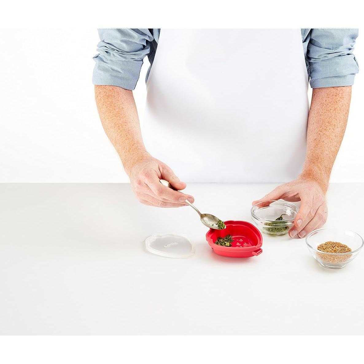 Molde de Helado de Fresa Lekue 95ml Rojo Silicona