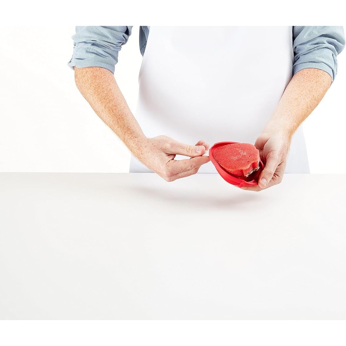 Molde de Helado de Fresa Lekue 95ml Rojo Silicona