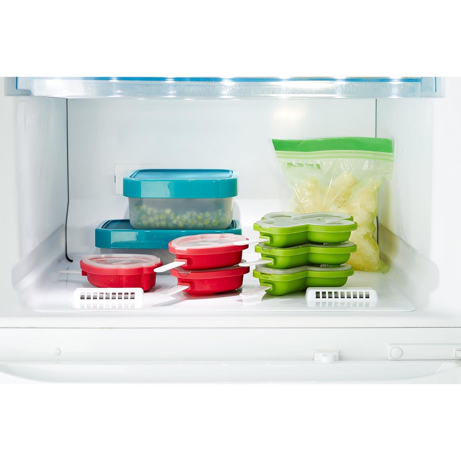 Molde de Helado de Fresa Lekue 95ml Rojo Silicona