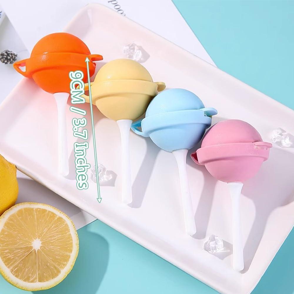 Moldes de Paletas de Helado OULIGET Silicona 4 Pcs 9 cm