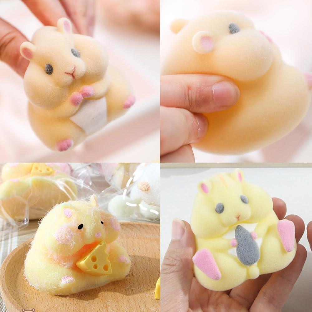 4 Moldes de Silicona 3D Hámster Cjeuxnr para Postres