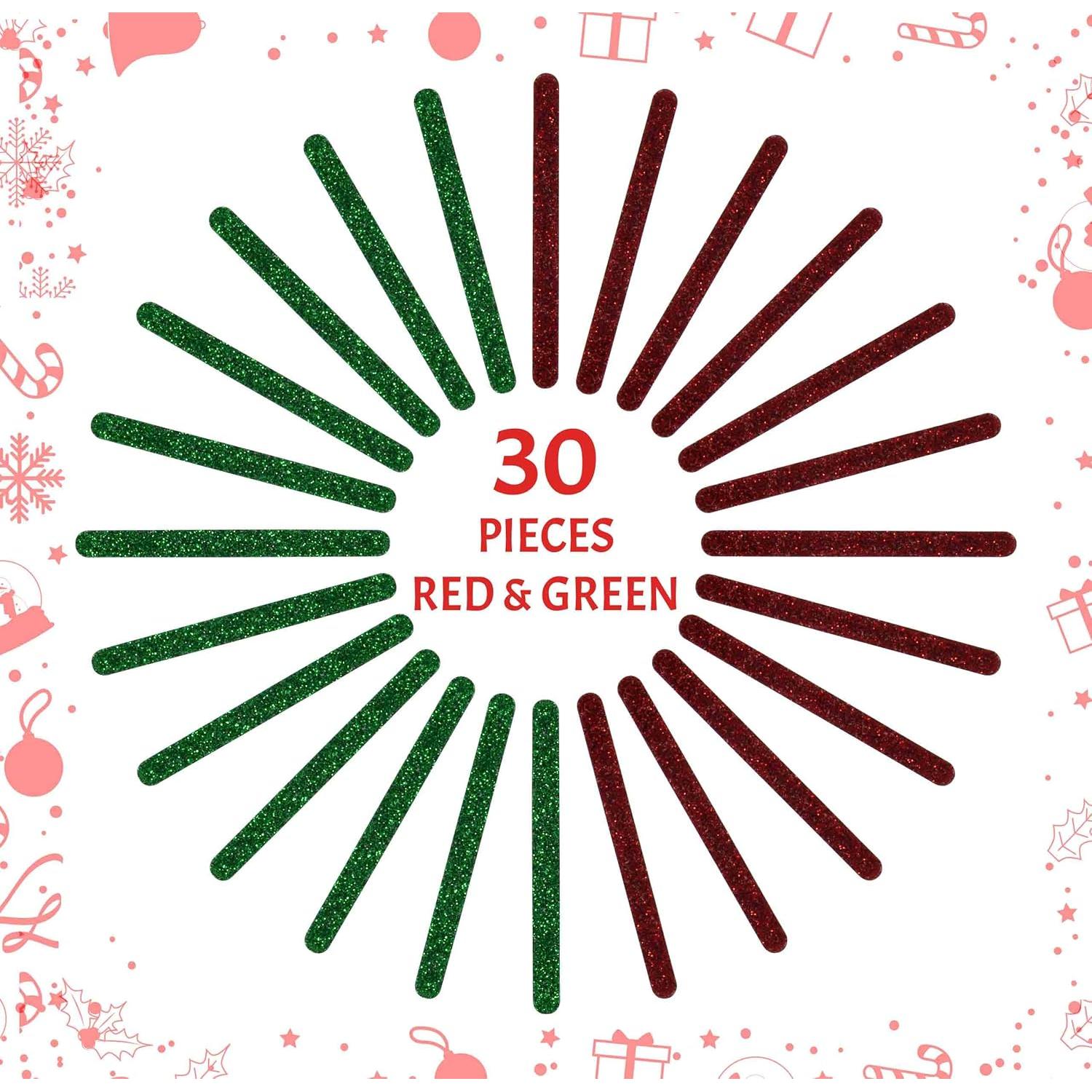 30 Palitos Acrílicos Reutilizables Navidad Gift Boutique 11.43 cm