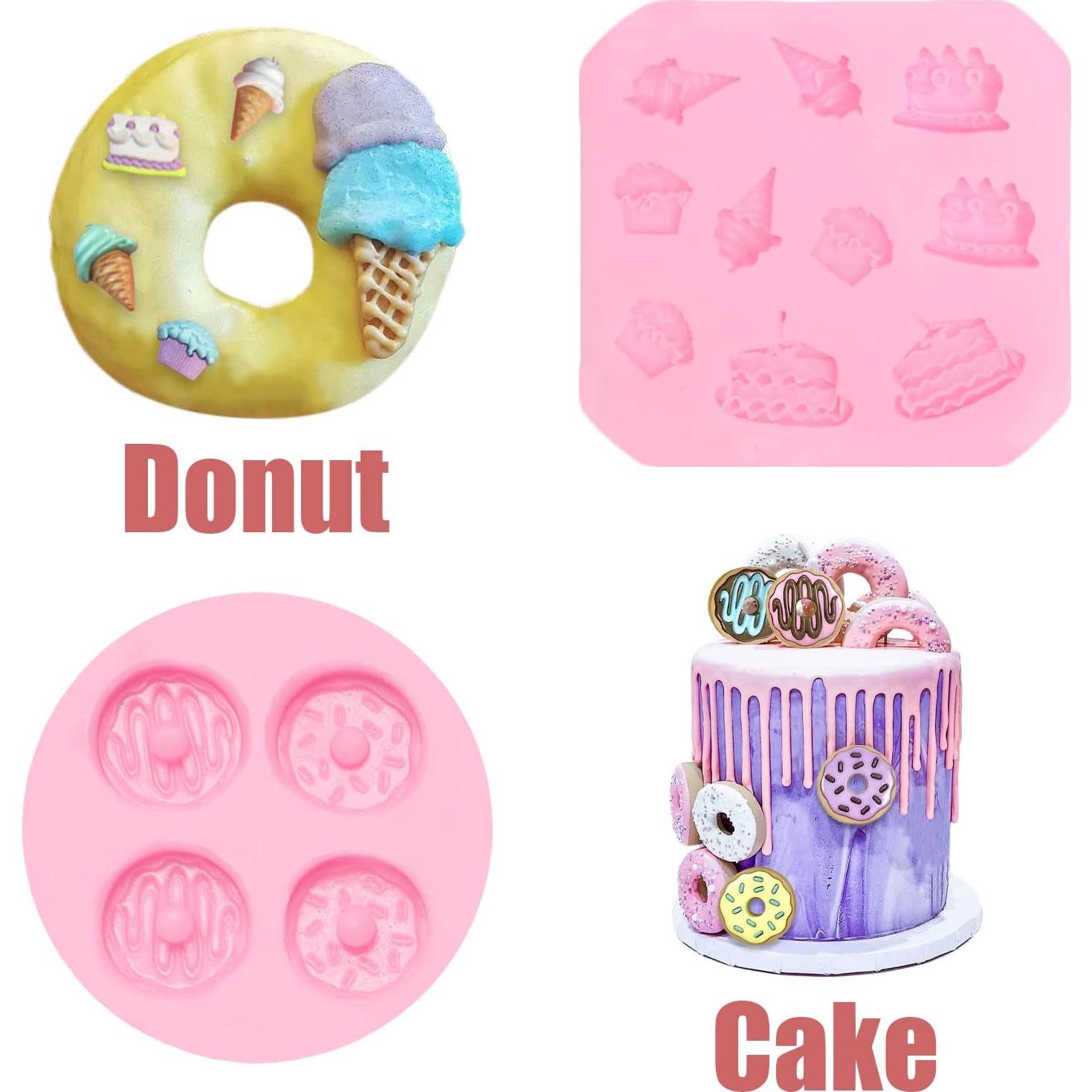 Moldes de Silicona para Pasteles y Cupcakes YWZBOMOLD 5 Pcs