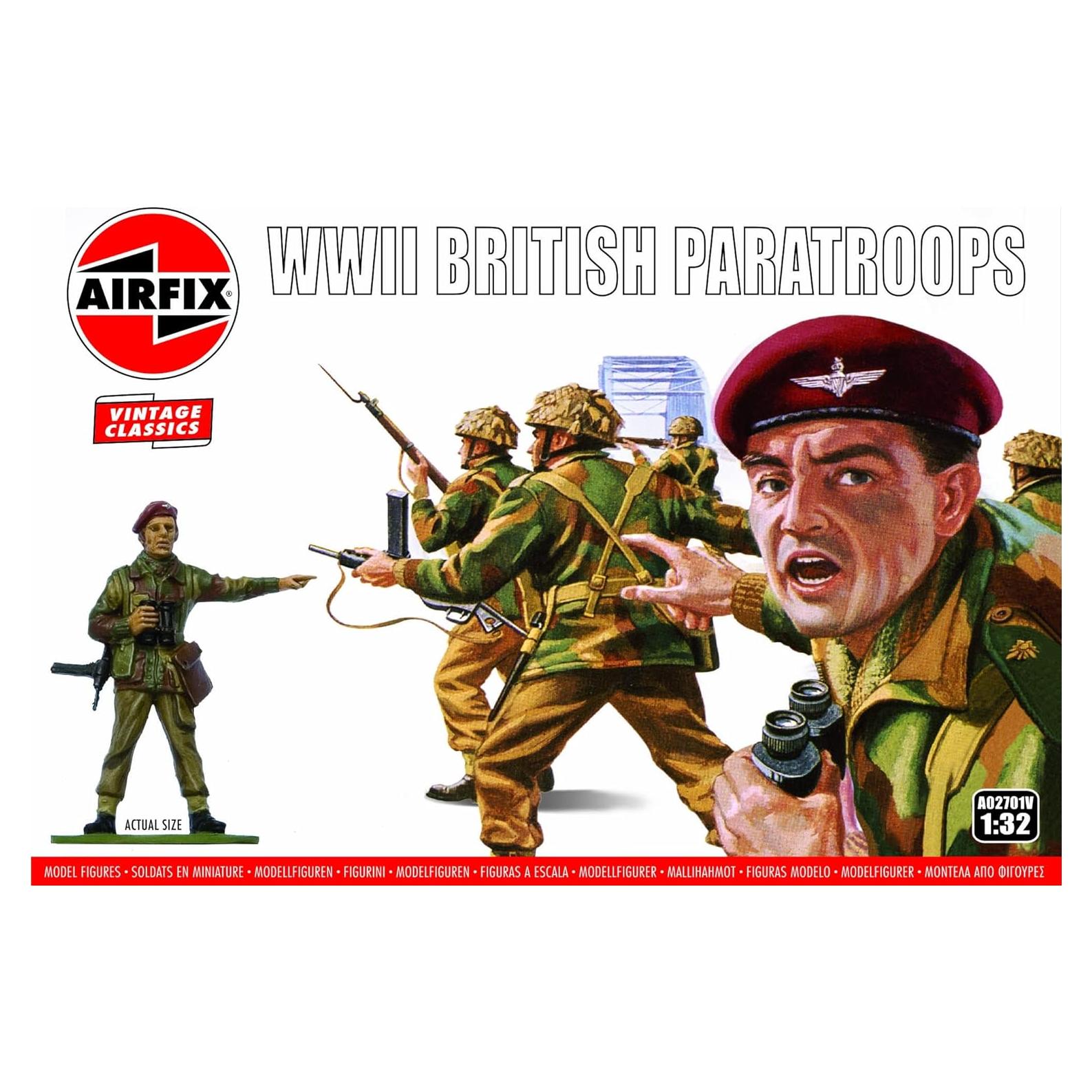 Figuras de Mini Ejercito Airfix - Paracaidistas WWII 1:32