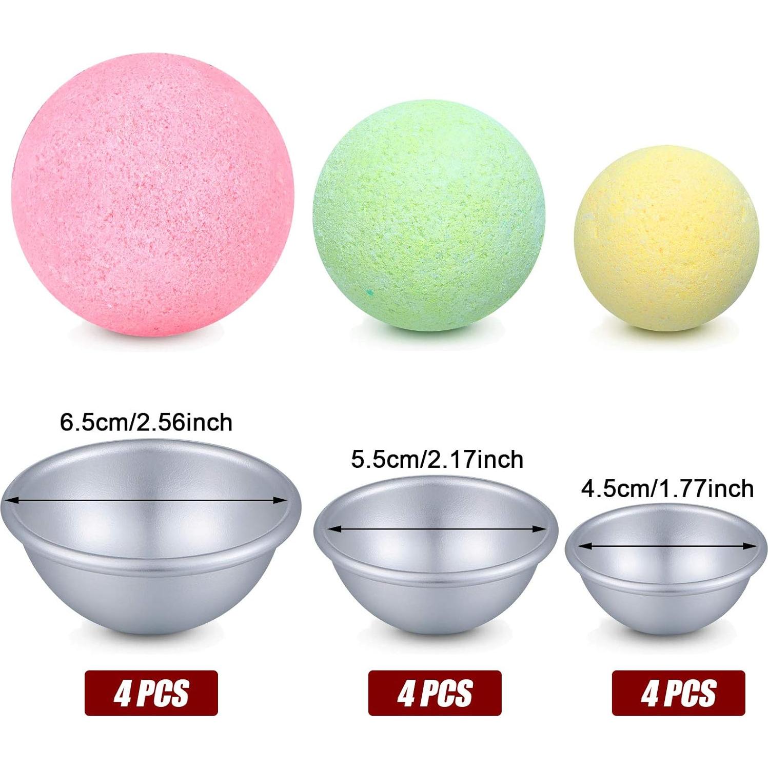 12 Moldes de Baño de Metal Patelai para DIY - 4.5 a 6.5 cm