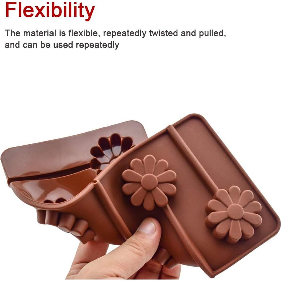 Molde de Silicona Girasol BaaSid 3 Piezas 19.8x10.7cm