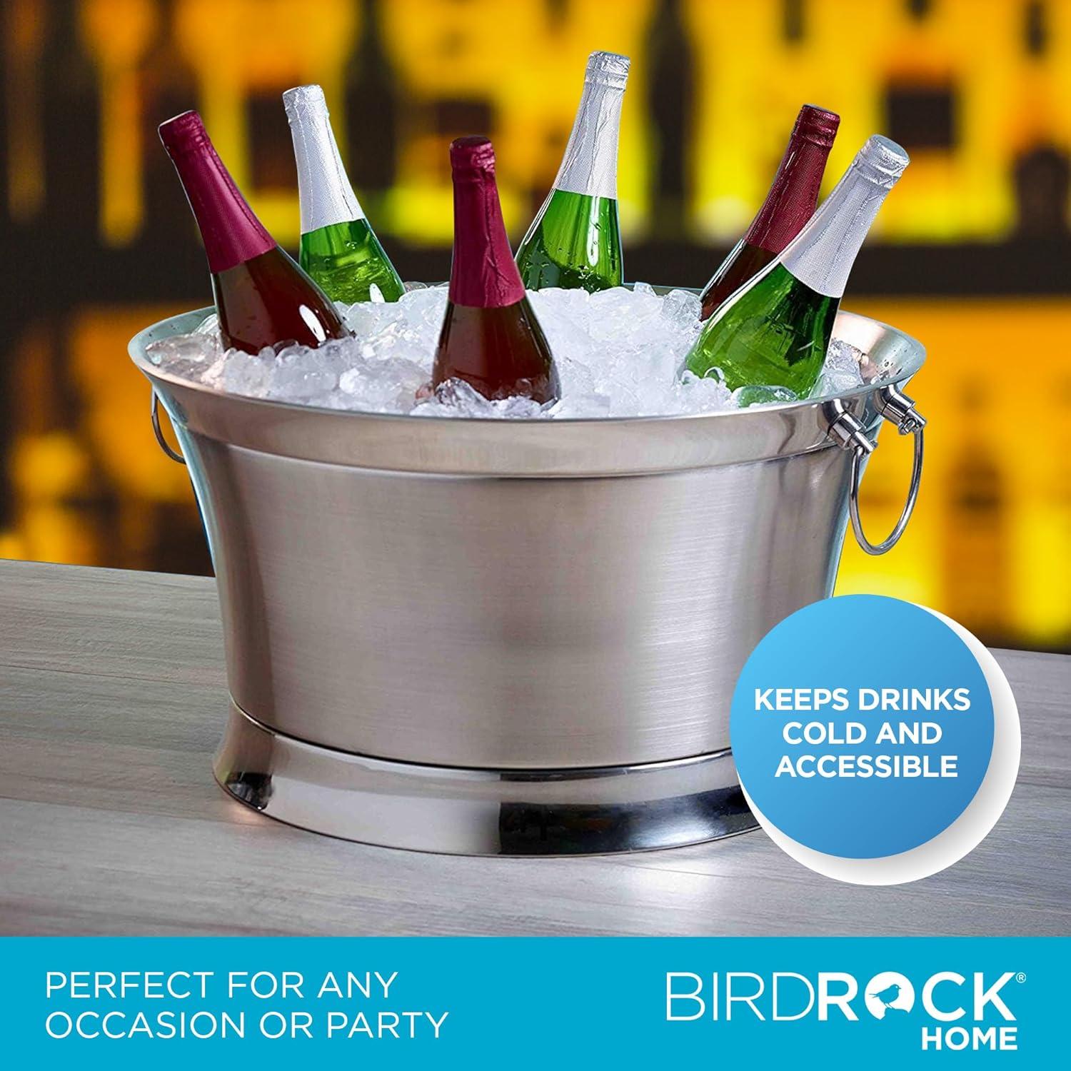 Cubeta de Bebidas Doble Pared BIRDROCK HOME 11L Acero Inoxidable