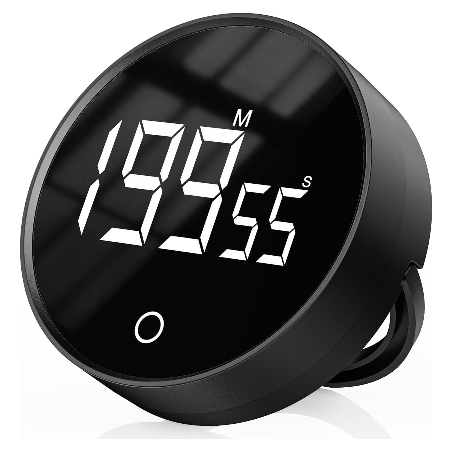 Temporizador de Cocina Digital Exlliy, Pantalla LED 3" Negro