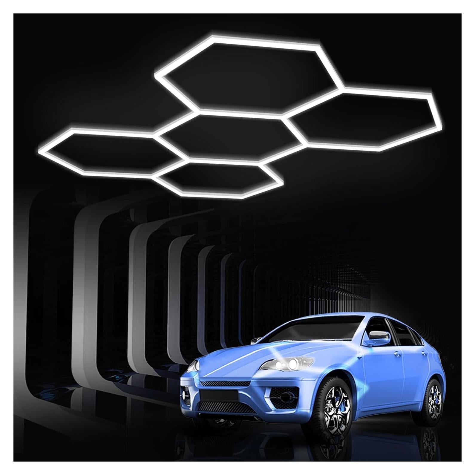 Luces LED Hexagonales Pomelotree 26520LM 6500K 5 Rejillas
