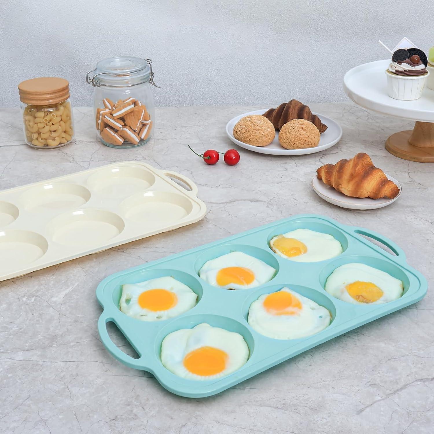 Molde de Silicona Antiadherente Toeusog para Muffin 4"