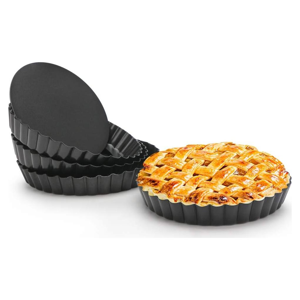 Molde para Tartas Beasea 15 cm Antiadherente 4 Piezas