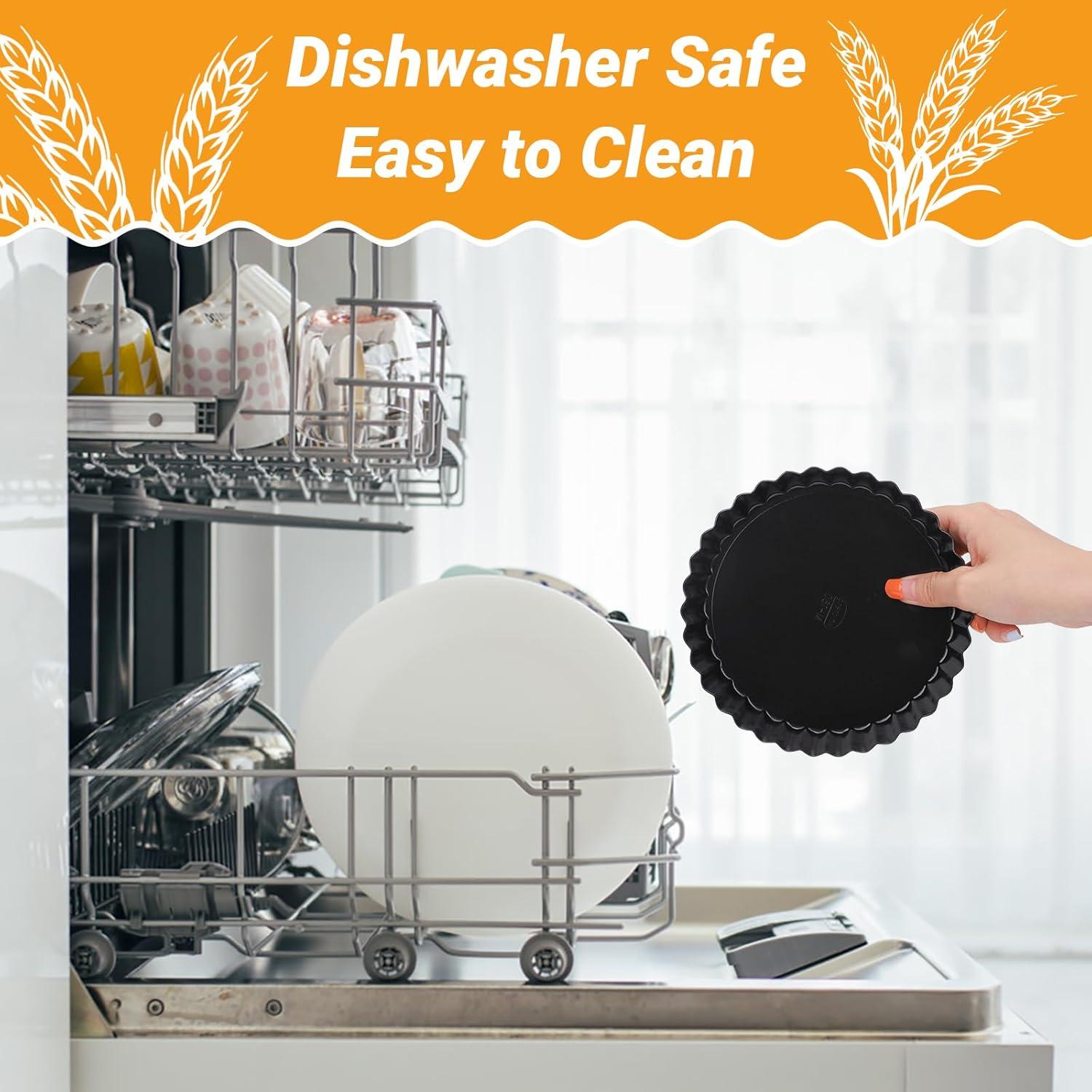 Molde para Tartas Beasea 15 cm Antiadherente 4 Piezas