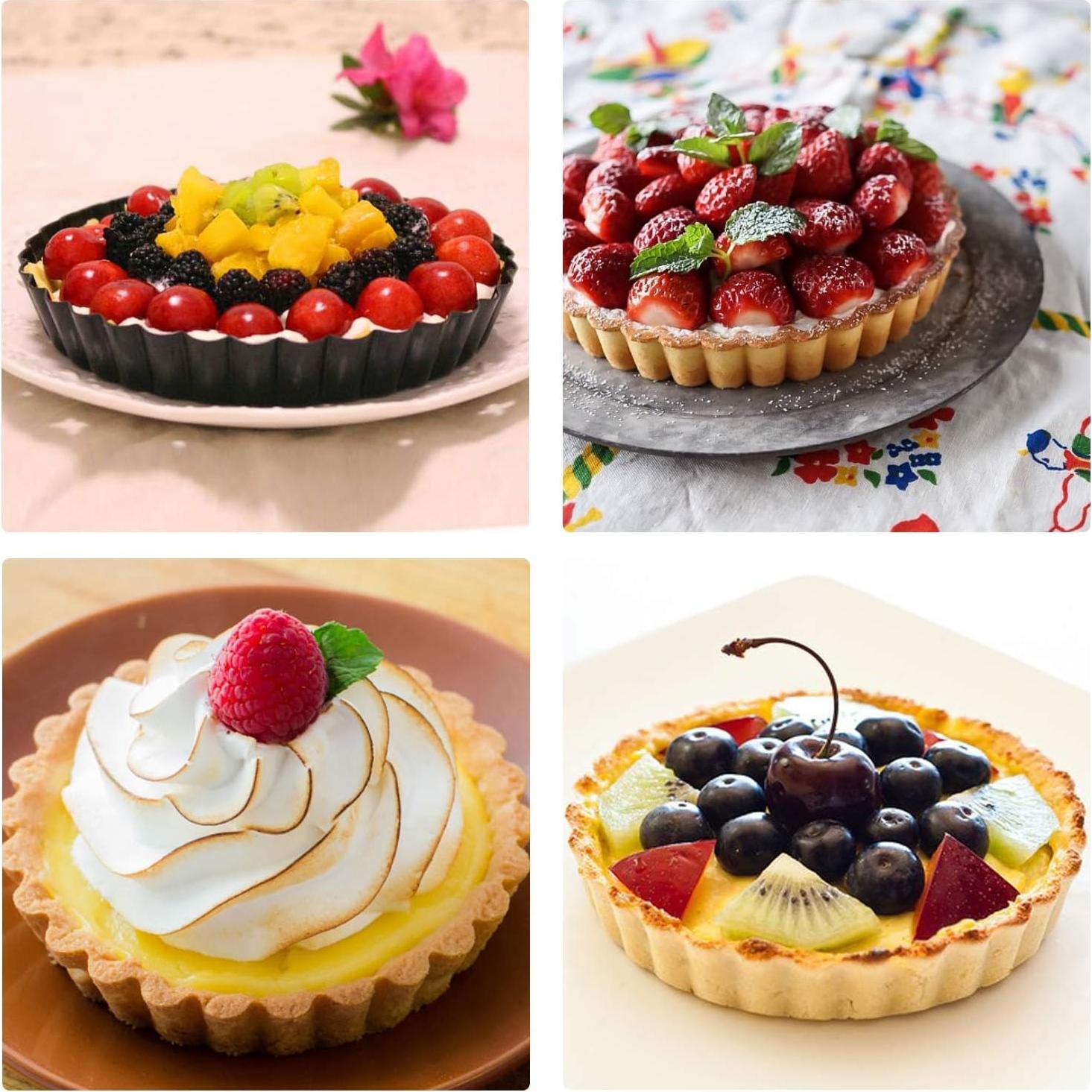 Molde para Tartas Beasea 15 cm Antiadherente 4 Piezas