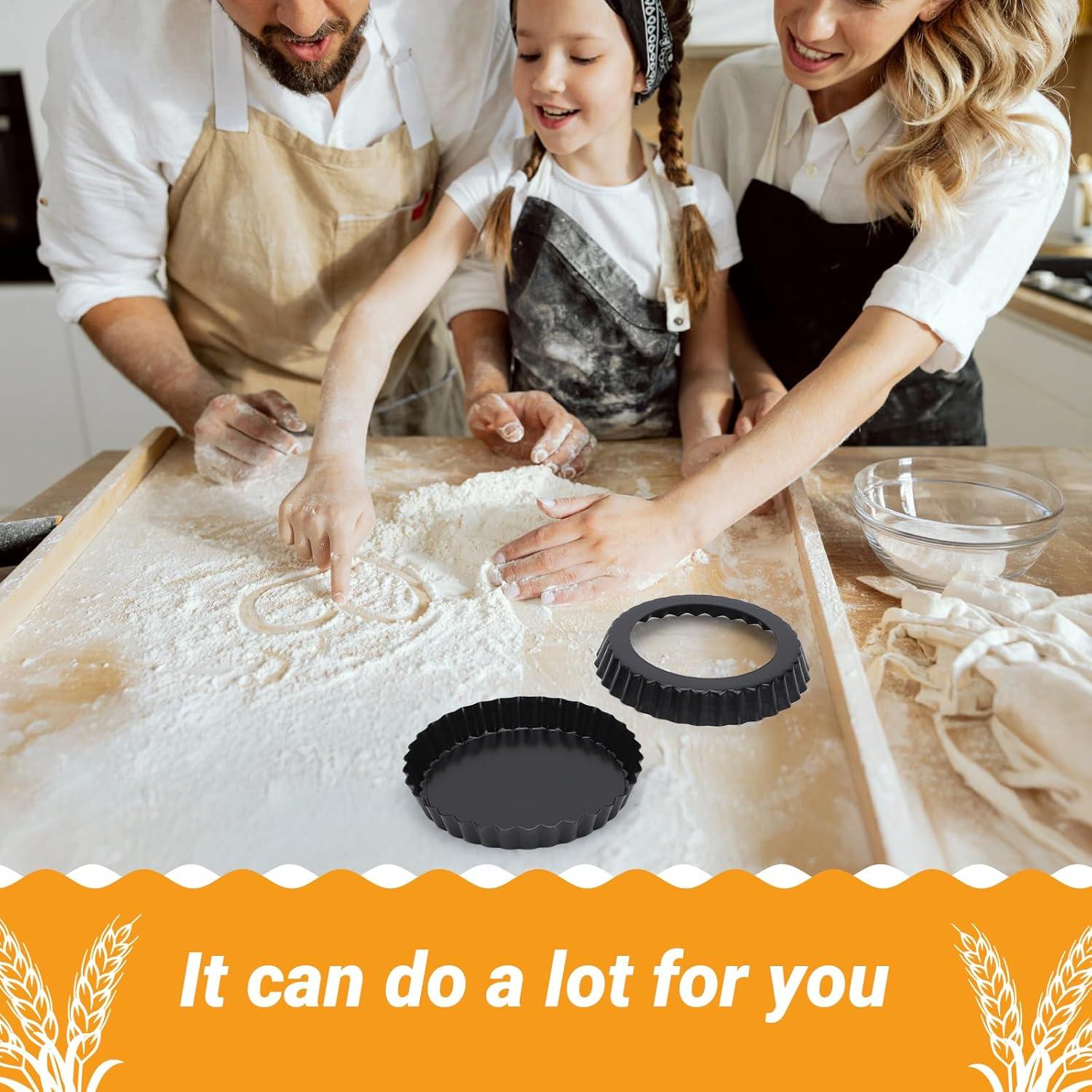 Molde para Tartas Beasea 15 cm Antiadherente 4 Piezas